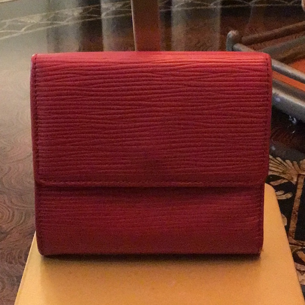 Louis Vuitton Wallet Trifold Epi Leather Red - Picture 2 of 7